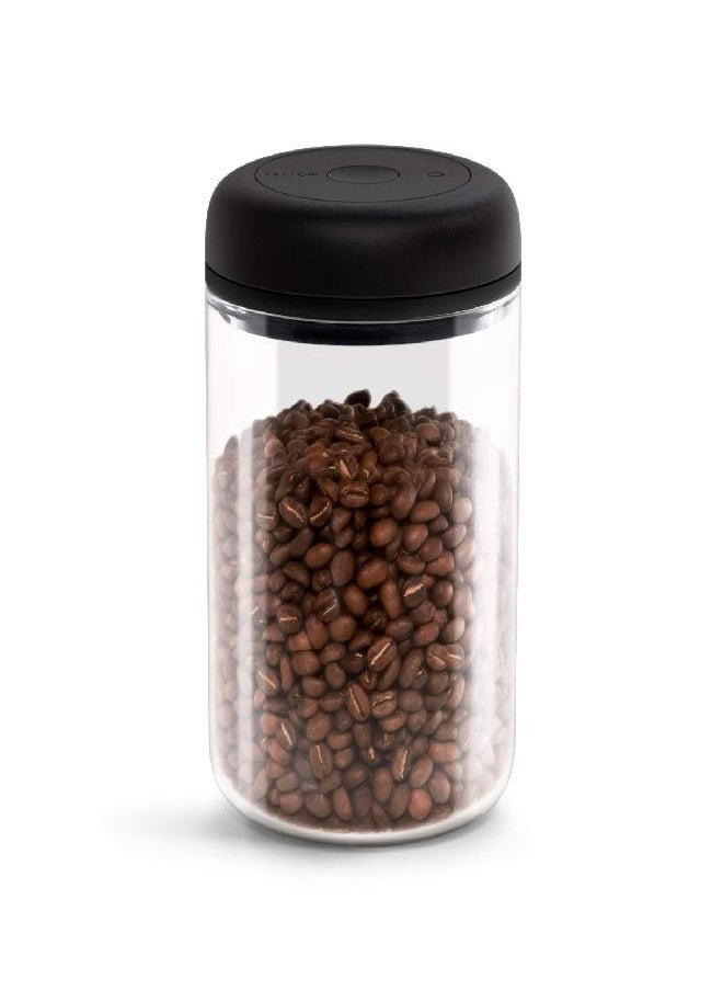 FELLOW Fellow Atmos Vacuum Coffee Canister & Food Storage Container - Airtight Food Storage Containers - Coffee Containers - 1.2 Liter - Clear Glass  - Image 1