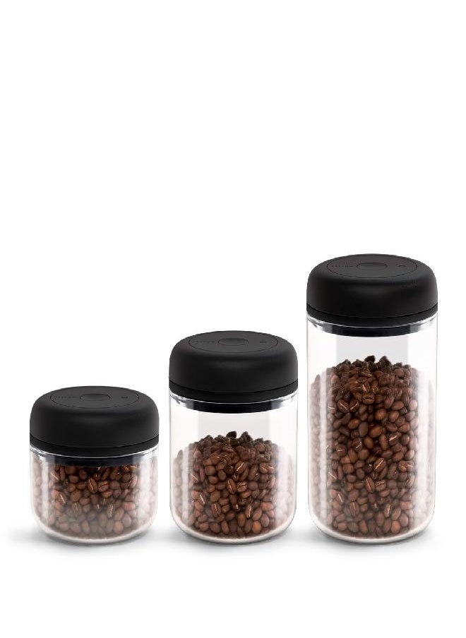 FELLOW Fellow Atmos Vacuum Coffee Canister & Food Storage Container - Airtight Food Storage Containers - Coffee Containers - 1.2 Liter - Clear Glass  - Image 2