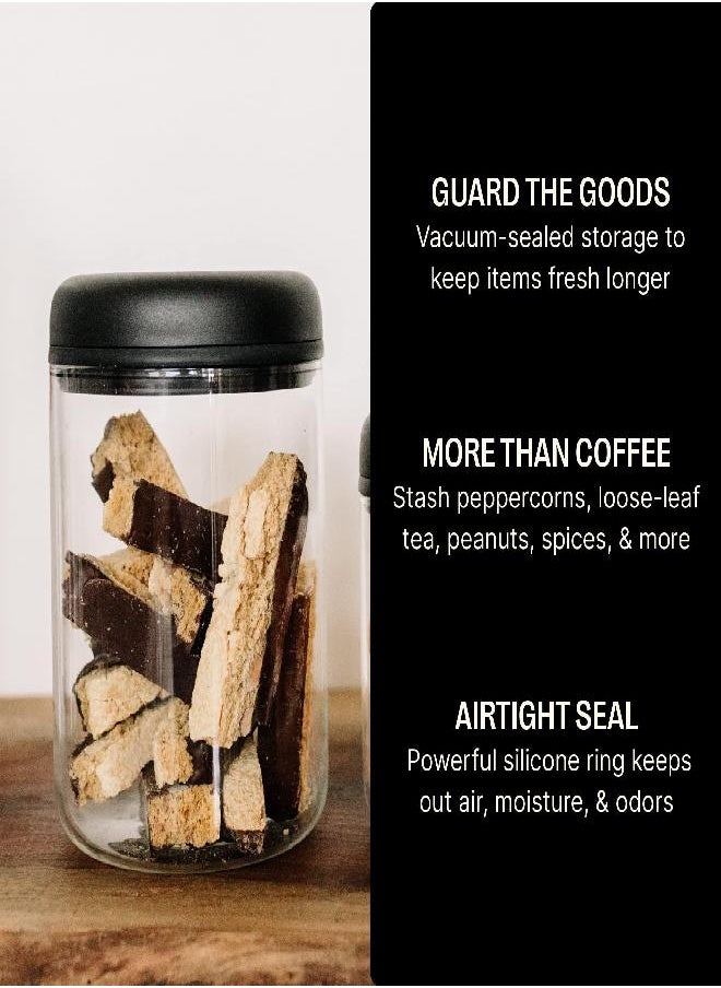 FELLOW Fellow Atmos Vacuum Coffee Canister & Food Storage Container - Airtight Food Storage Containers - Coffee Containers - 1.2 Liter - Clear Glass  - Image 3