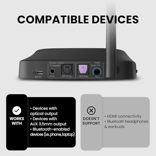 Avantree Quartet 2 - Wireless Group Listening Headphones & Transmitter for TV, Church, Classroom, Silent Discos, Plug & Play, 2.4GHz Expandable Multi-Headphone System with Low Latency & Clear Voice - Image 3