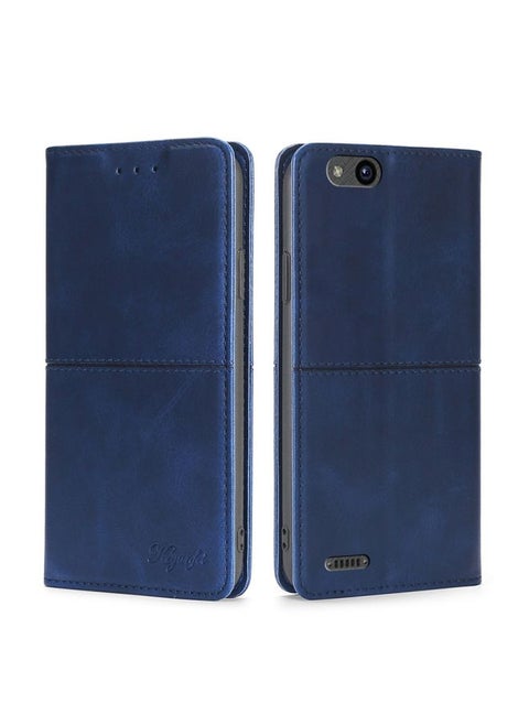 Case Cover For ZTE Tempo X/Vantage/Z839/N9137 Cow Texture Magnetic Horizontal Flip Leather Phone Case(Blue)