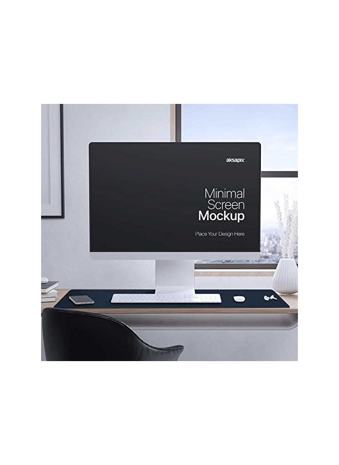 AMGREEN - Aothia Mouse Mat Small protector Pad - Multifunctional Dual-sided Office Mouse Pad,Smooth Surface Soft Desk Pad, Waterproof Mouse Mat for Mousetop, Pu Leather Mouse Cover for Office/Home - Image 1