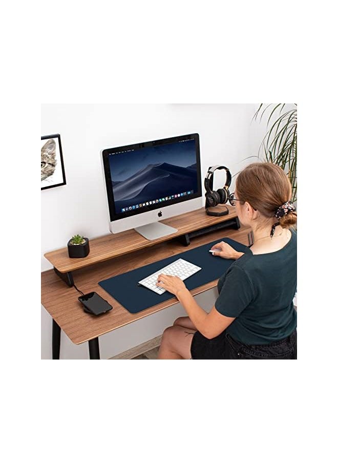 AMGREEN - Aothia Mouse Mat Small protector Pad - Multifunctional Dual-sided Office Mouse Pad,Smooth Surface Soft Desk Pad, Waterproof Mouse Mat for Mousetop, Pu Leather Mouse Cover for Office/Home - Image 1