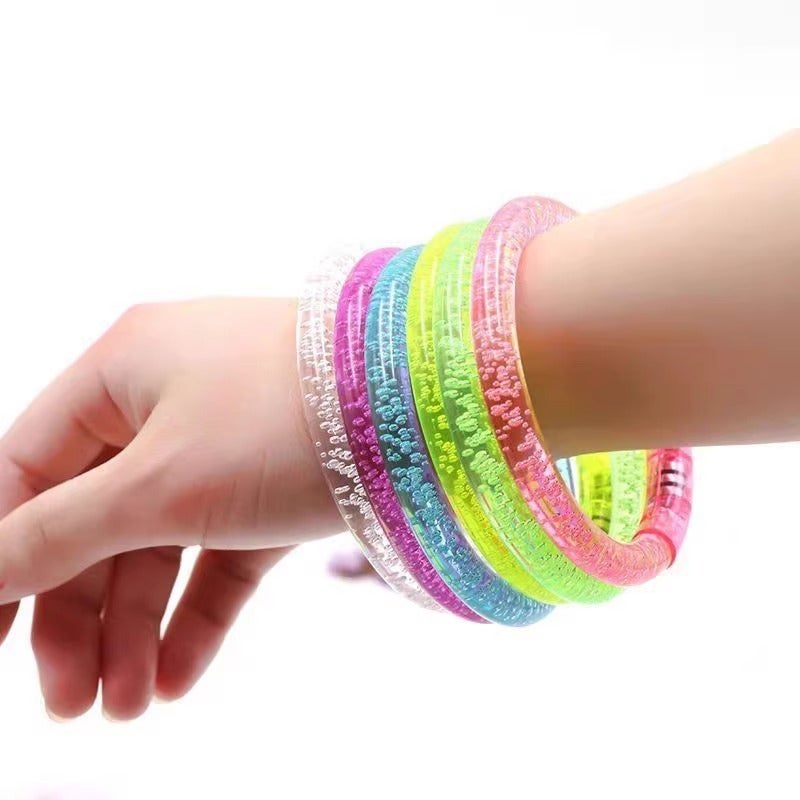 WU Glowing Bracelet Kids Toy - Neon Light-Up Party Accessory - Image 3
