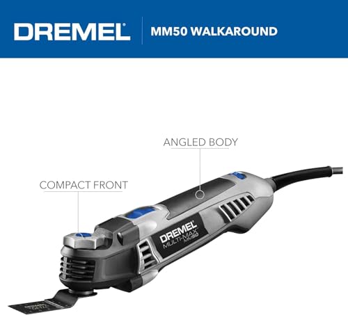 DREMEL طقم أدوات متعددة دريمل Multi-Max MM50-01 مع 30 ملحق وحقيبة تخزين – أداة اهتزازية بقوة 5.0 أمبير مع سرعة متغيرة وتغيير ملحقات بدون أدوات - Image 2