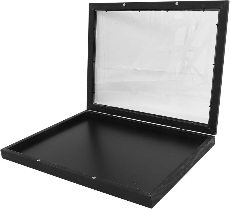 Artibetter Jersey Display Frame Case 14x18 Black Wooden Sports Shirt Display Shadow Box for Football Soccer Baseball Basketball Memorabilia - Image 1