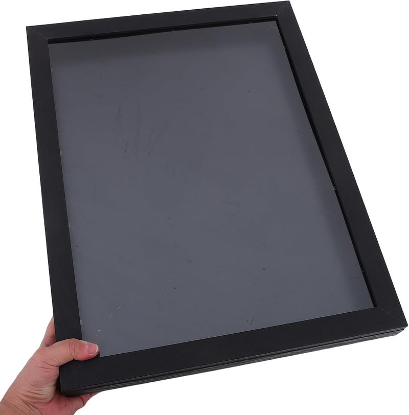 Artibetter Jersey Display Frame Case 14x18 Black Wooden Sports Shirt Display Shadow Box for Football Soccer Baseball Basketball Memorabilia - Image 4