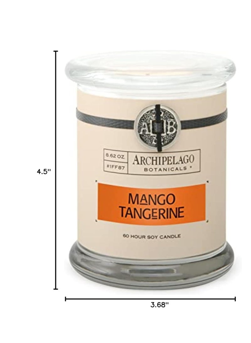 Archipelago Botanicals Archipelago Botanicals Soy Candle Hand-Poured Premium Wax, Scented Candle for Home, Burns Approx. 60 Hours, Mango, Tangerine, Glass Candle Jar, 4.5 Inch, 8.6oz - Image 5