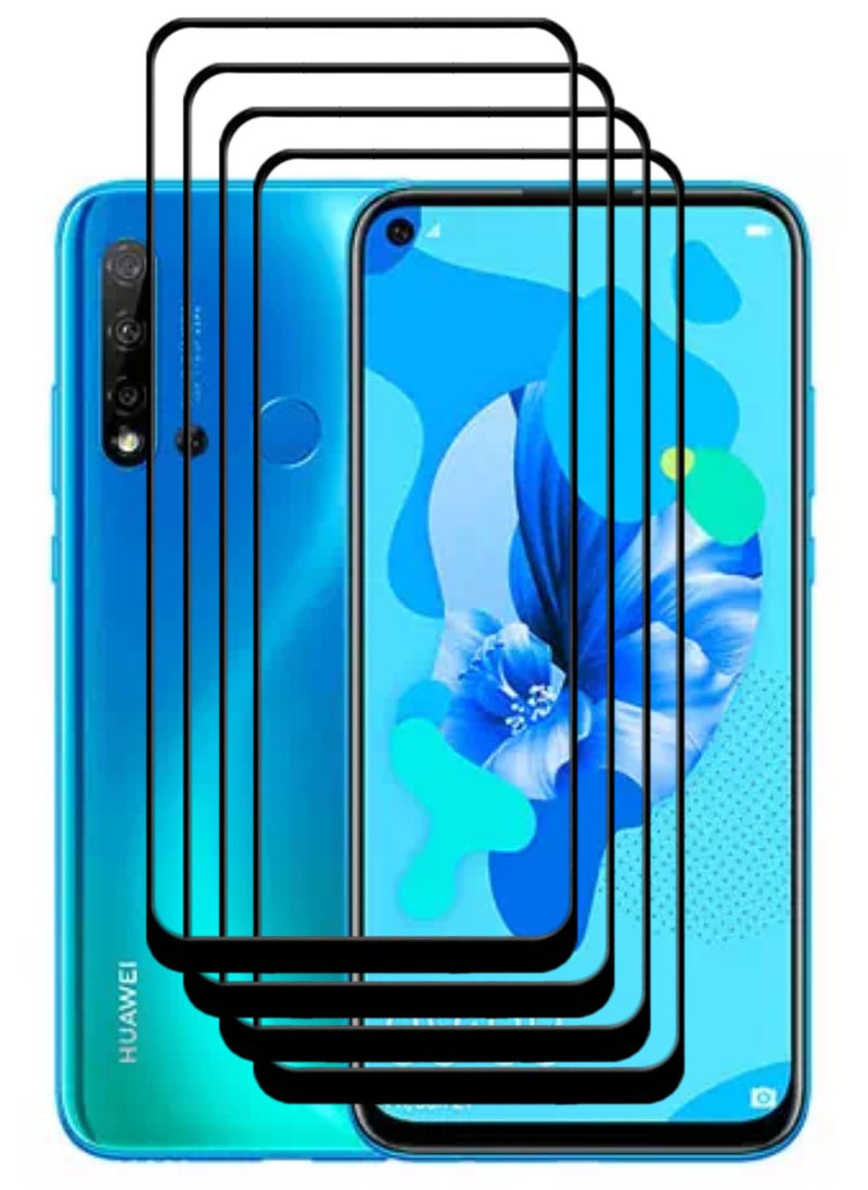 ACLIX 4 Pieces Antistatic ESD Dustproof Premium Quality High Definition Tempered Glass Screen Protector Designed For Huawei nova 5i - Image 1