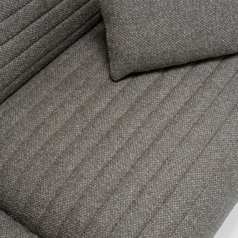 AL HUZAIFA FURNITURE Armonia 5 Seater Sofa, Upholstered In Faux Leather & Fabric - Image 3