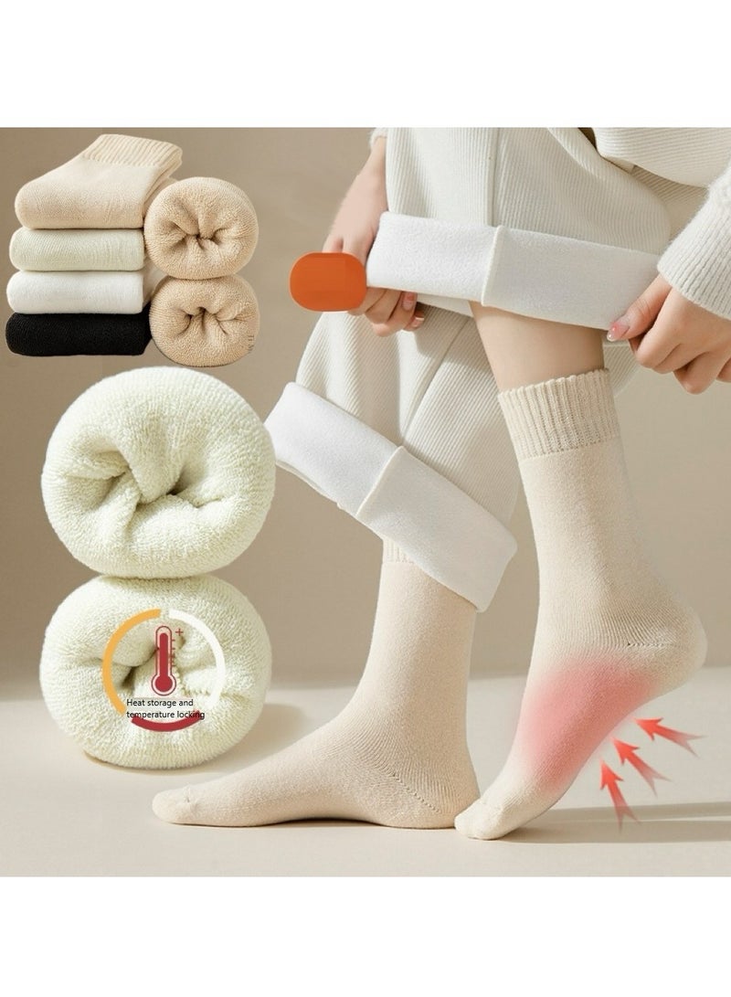 4 Packs Womens Socks Super Thick Warm Winter Socks Comfort Casual Socks Winter Socks for Women Gifts - Image 1