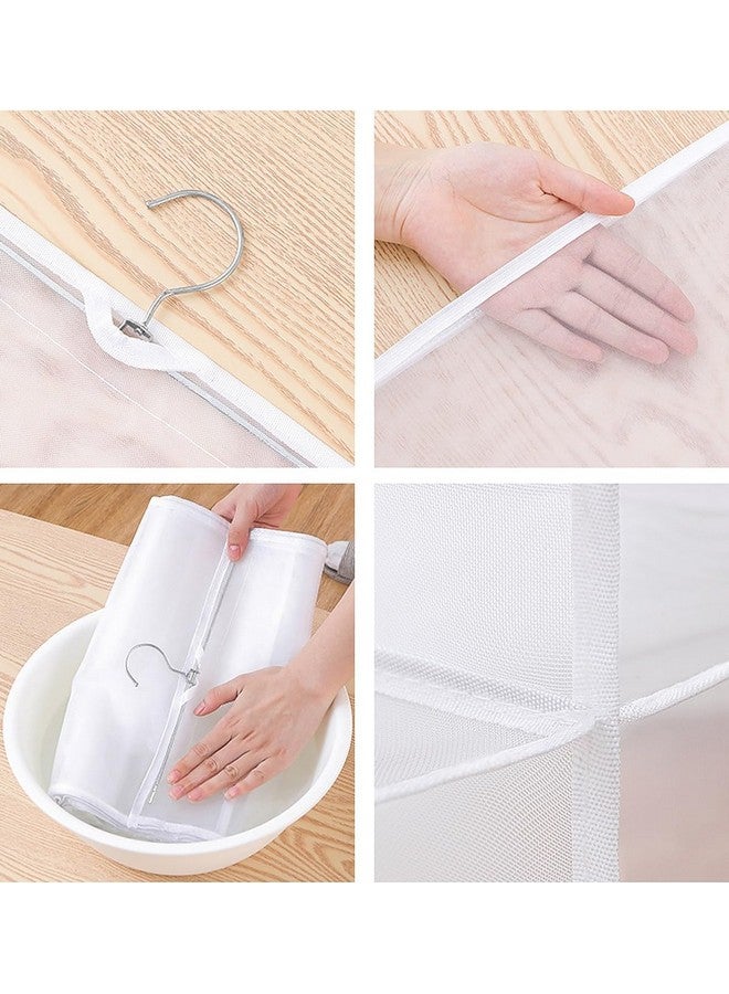 wolpin wolpin 6 Pocket Foldable Handbag Organisers Cover Dustproof Wardrobe Storage Purse Organiser Hanging (90 x 35 cm)  - Image 5
