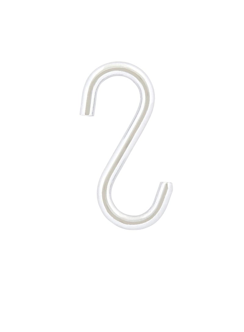S Hooks Metal Chrome Plated-3/4 Inches, Silver  - Image 1