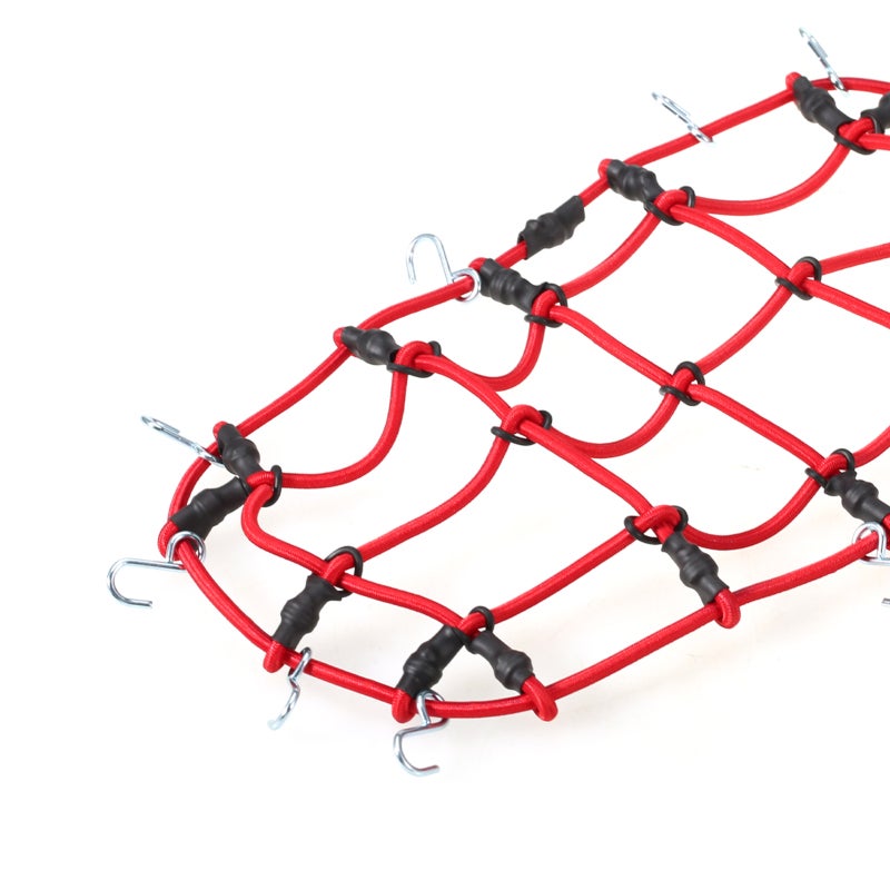 شبكة أمتعة رف سقف أحمر - قطعة استبدال بدرجة محاكاة عالية لسيارة ركاب تحكم عن بعد Traxxas Hsp Redcat Tamiya - Image 5
