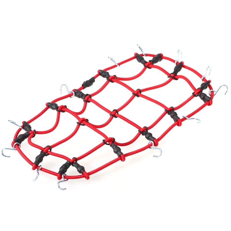 شبكة أمتعة رف سقف أحمر - قطعة استبدال بدرجة محاكاة عالية لسيارة ركاب تحكم عن بعد Traxxas Hsp Redcat Tamiya - Image 1