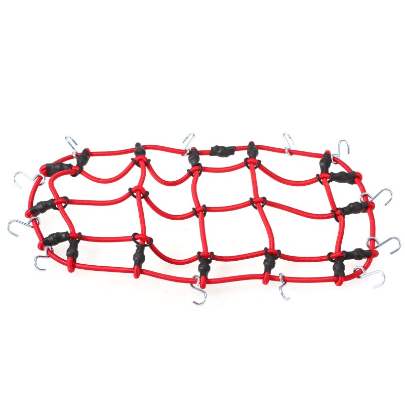 شبكة أمتعة رف سقف أحمر - قطعة استبدال بدرجة محاكاة عالية لسيارة ركاب تحكم عن بعد Traxxas Hsp Redcat Tamiya - Image 3