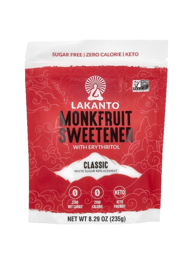 LAKANTO - Lakanto, Monkfruit Sweetener with Erythritol, Classic, 8.29 oz (235g) - Image 1