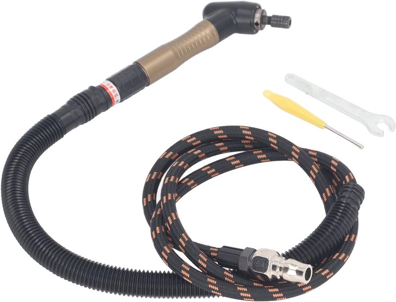 Air Micro Die Grinder, Portable Pencil Type 23500rpm Elbow Pneumatic Grinding for Polishing, Deburring, Chamfering, Lightweight One Hand Operation, Tungsten Steel, Alloy Gear - Image 1