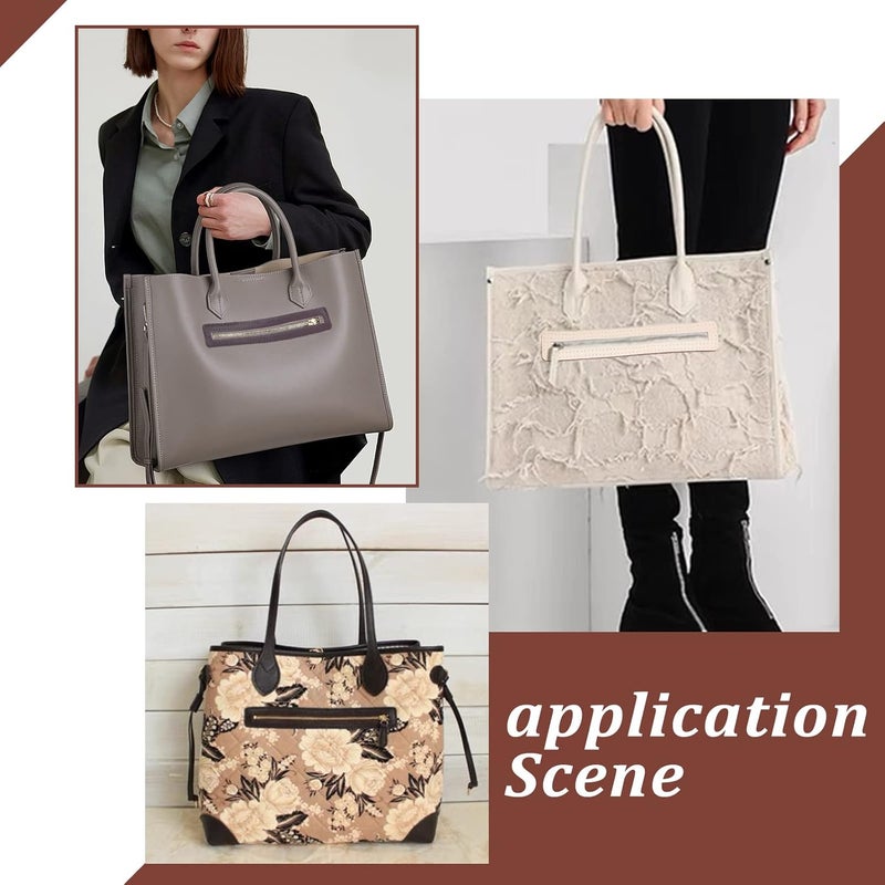 كلاراكو إطارات سحاب جلدية من Klarako بأربعة ألوان للخياطة، إطارات سحاب من الجلد الطبيعي للحقائب للملابس والسترات والمعاطف، إطار ثابت لإصلاح السحاب المستطيل، 8.9 بوصة - Image 2