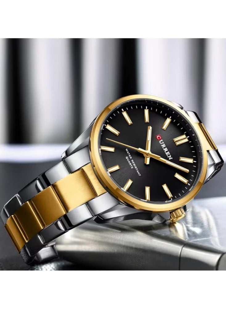 كارين سٹینلیس سٹیل خوبصورت ڈیزائن کوارٹز جوڑے مردوں اور عورتوں کے لیے 9090 واچ - Image 4