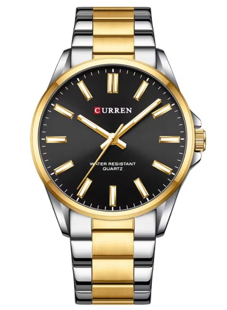 كارين سٹینلیس سٹیل خوبصورت ڈیزائن کوارٹز جوڑے مردوں اور عورتوں کے لیے 9090 واچ - Image 2