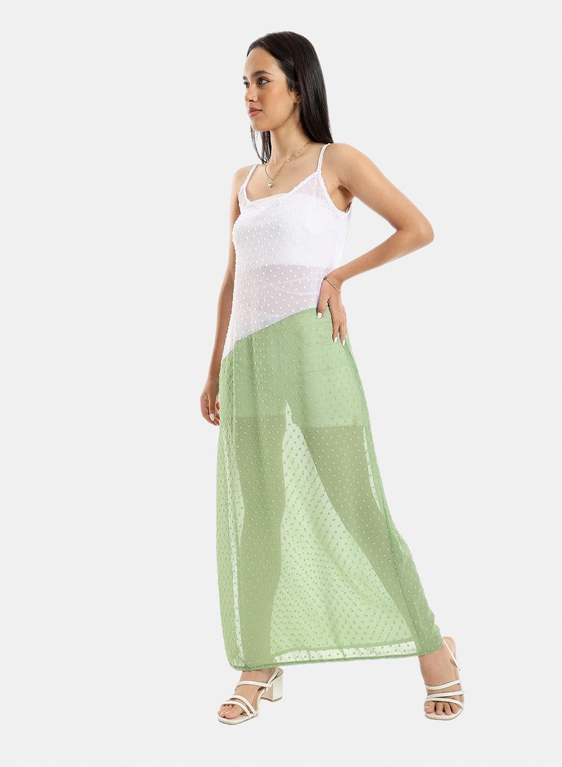 belle BiToned Spaghetti Sleeves CoverUp - Image 2