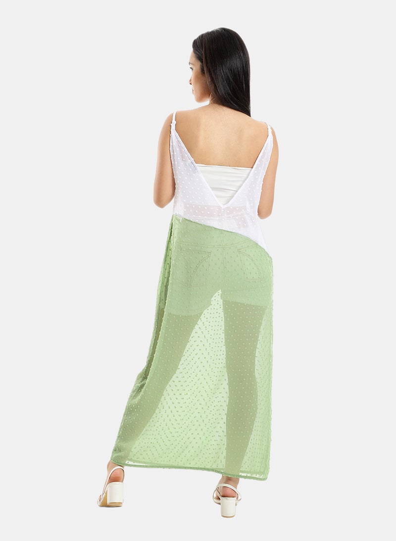 belle BiToned Spaghetti Sleeves CoverUp - Image 3