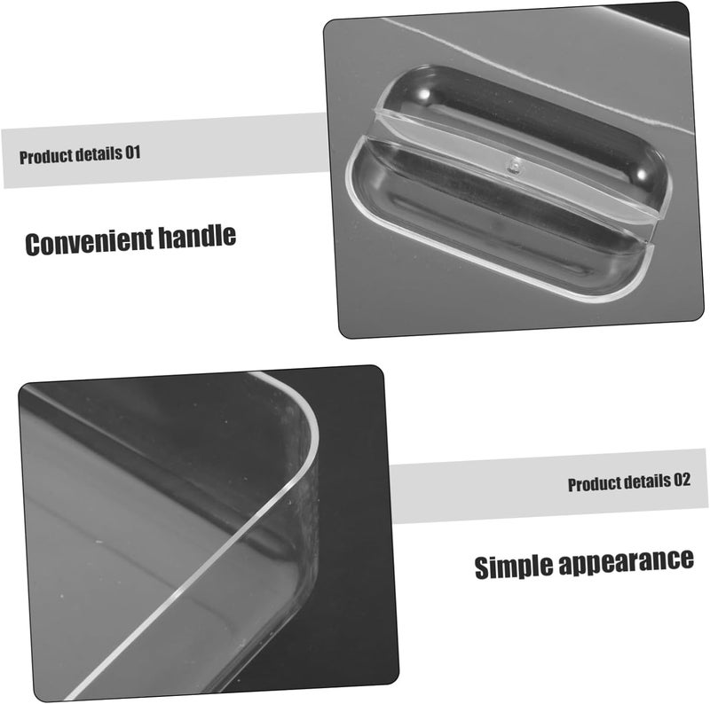 AUTSUPPL Rectangular Clear Acrylic Food Covers with Dome for Cake Cheese and Dessert Display Versatile Kitchen Storage for Home Parties and Restaurants Multipurpose - Image 3