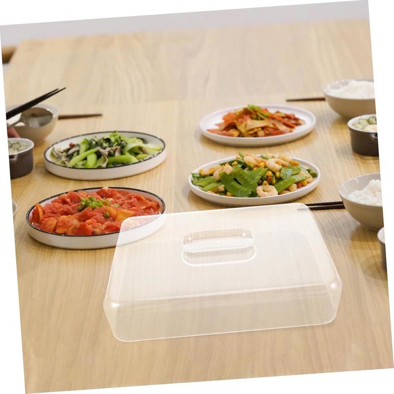 AUTSUPPL Rectangular Clear Acrylic Food Covers with Dome for Cake Cheese and Dessert Display Versatile Kitchen Storage for Home Parties and Restaurants Multipurpose - Image 4