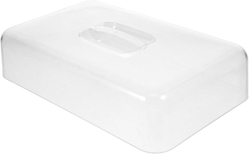 AUTSUPPL Rectangular Clear Acrylic Food Covers with Dome for Cake Cheese and Dessert Display Versatile Kitchen Storage for Home Parties and Restaurants Multipurpose - Image 1
