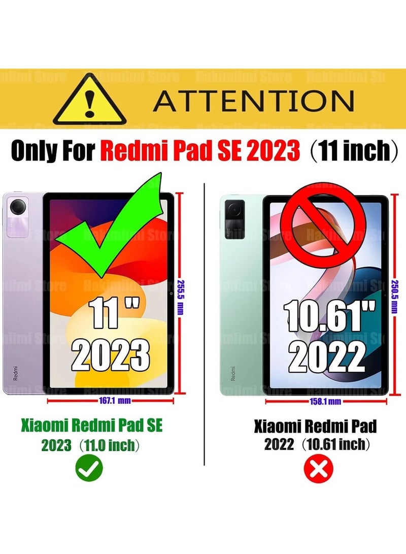 حافظة تحمل EVA آمنة للأطفال متوافقة مع Xiaomi Redmi Pad SE 11 بوصة 2023 غطاء لوحي مقاوم للصدمات لجهاز Redmi Pad SE 11 بوصة (أزرق داكن) - Image 2