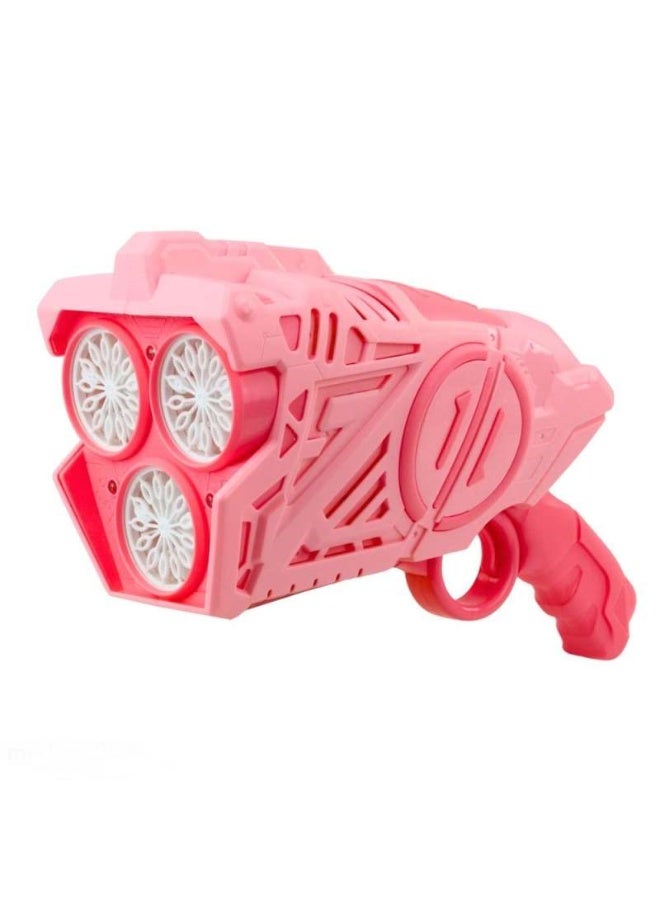 Bubble Battery Operated Soap Bubble Gun with LED Light – Pink – Ages 3+ - Image 4