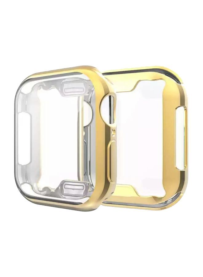 نيبمينينت غطاء حماية واقٍ لساعة يد أبل قياس 42 مم ذهب / شفاف