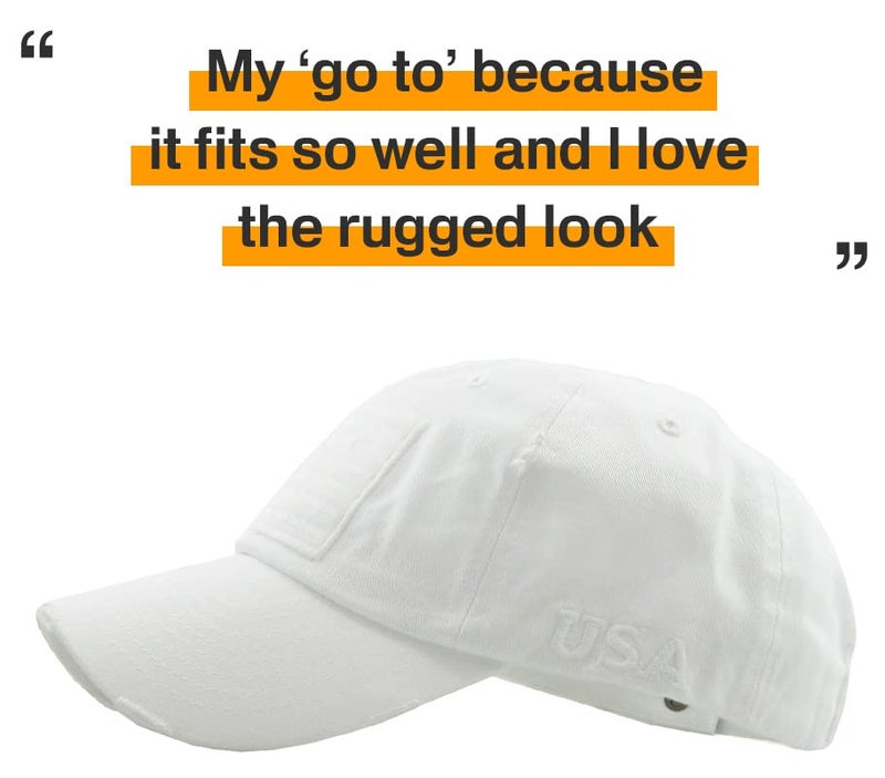 KBETHOS KBVT-209 WHT Tactical Operator with USA Flag Patch US Army Military Baseball Cap Adjustable - Image 4