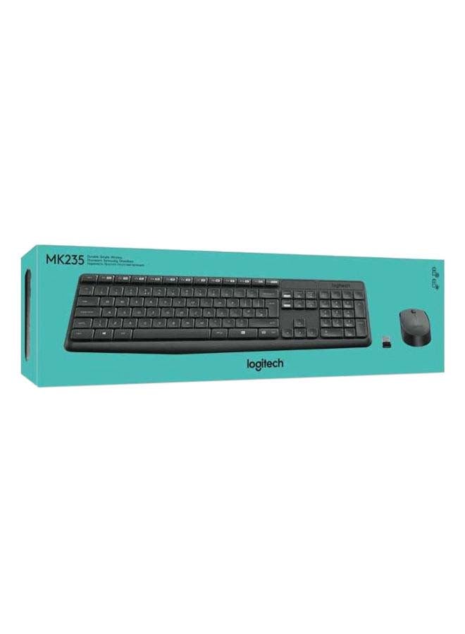Logitech MK235 Wireless Keyboard And Mouse Combo, 2.4 Ghz, English/ Arabic Grey - Image 4