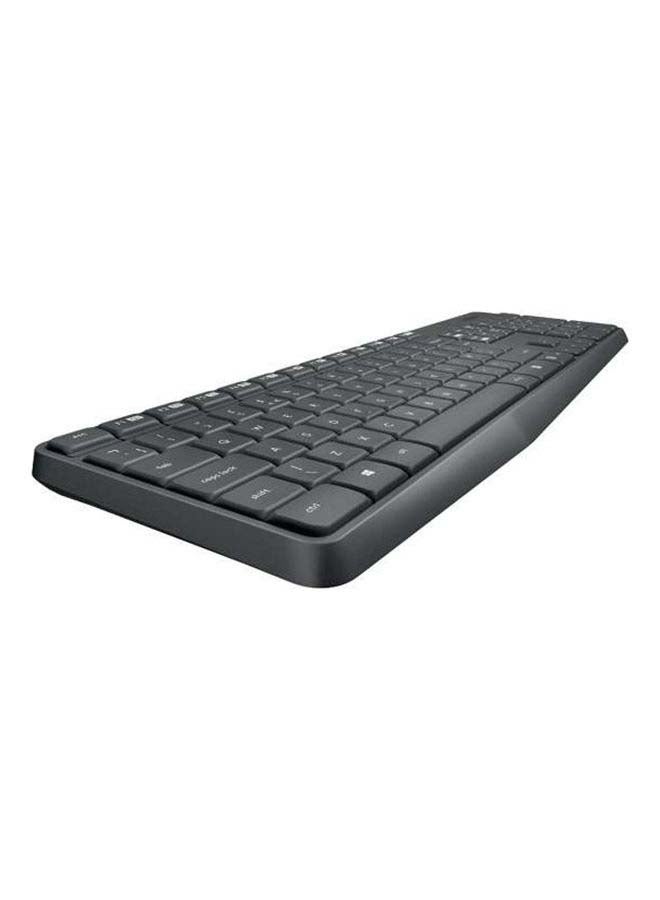 Logitech MK235 Wireless Keyboard And Mouse Combo, 2.4 Ghz, English/ Arabic Grey - Image 3