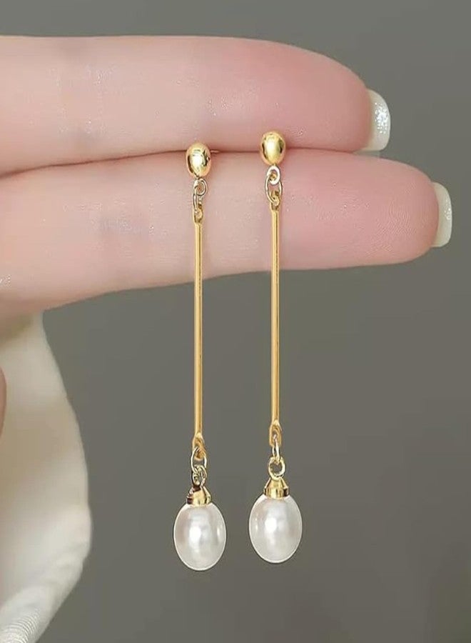 ST logo 20 Pcs Golden Bar Links with Attach Earring Hooks for Jewelry Making Bar Links Connector Bar Link Earring Connectors 2-Hole Stick Strip Beads Necklace Bracelet Earring Connectors for Jewelry Making - Image 3