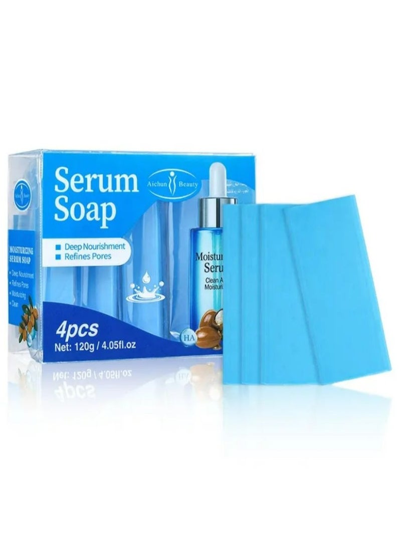 Aichun beauty Body Moisturizing Bathing Soap Wholesale Hyaluronic Acid Serum Face Body Cleaning Bar Soap For Washing 120 g  - Image 2