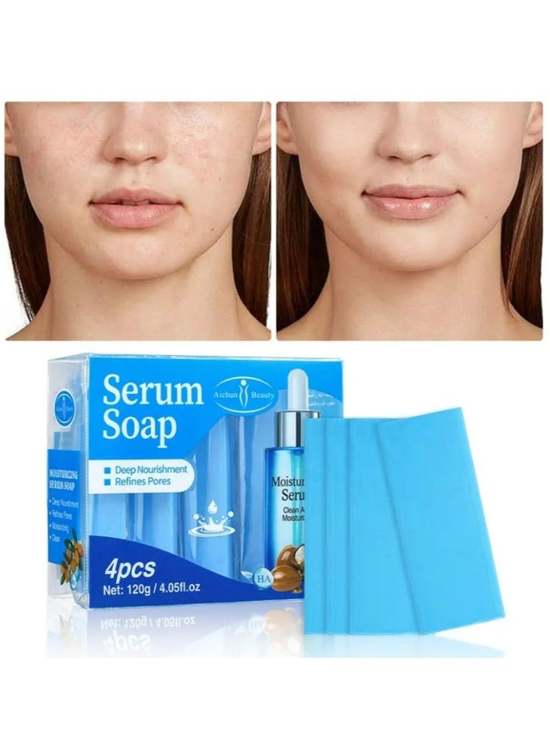 Aichun beauty Body Moisturizing Bathing Soap Wholesale Hyaluronic Acid Serum Face Body Cleaning Bar Soap For Washing 120 g  - Image 3
