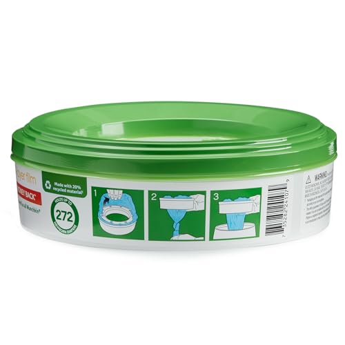 Nursery Fresh خواتم إعادة تعبئة نيرسري فريش® لعلب حفاضات دايبر جيني® ومونشكين®، تحمل حتى 1,088 حفاضات حديثي الولادة، عبوة 4 - Image 2