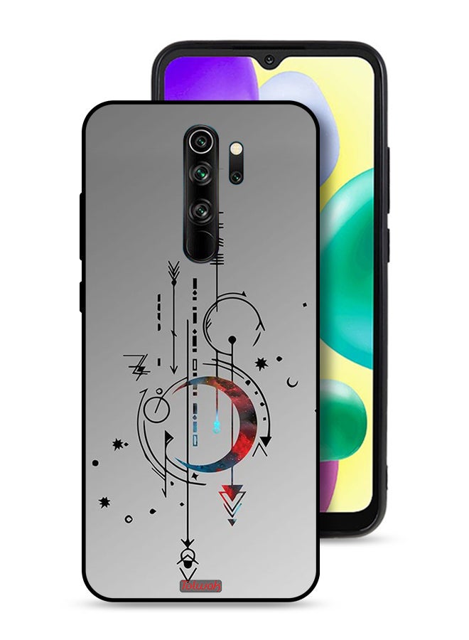 Tolwak Xiaomi Redmi Note 8 Pro Protective Case Cover Moon And Arrows Art Pattern - Image 1
