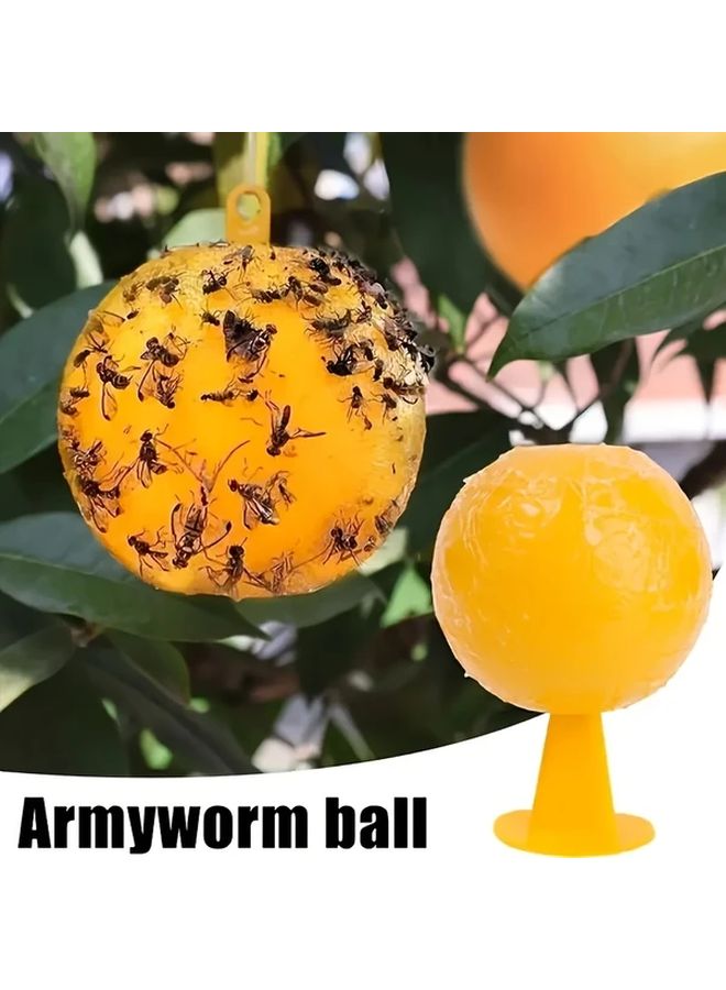 3pcs Sticky Fly Traps Indoor Outdoor Fruit Insect Catcher Balls for Gardens - Image 3
