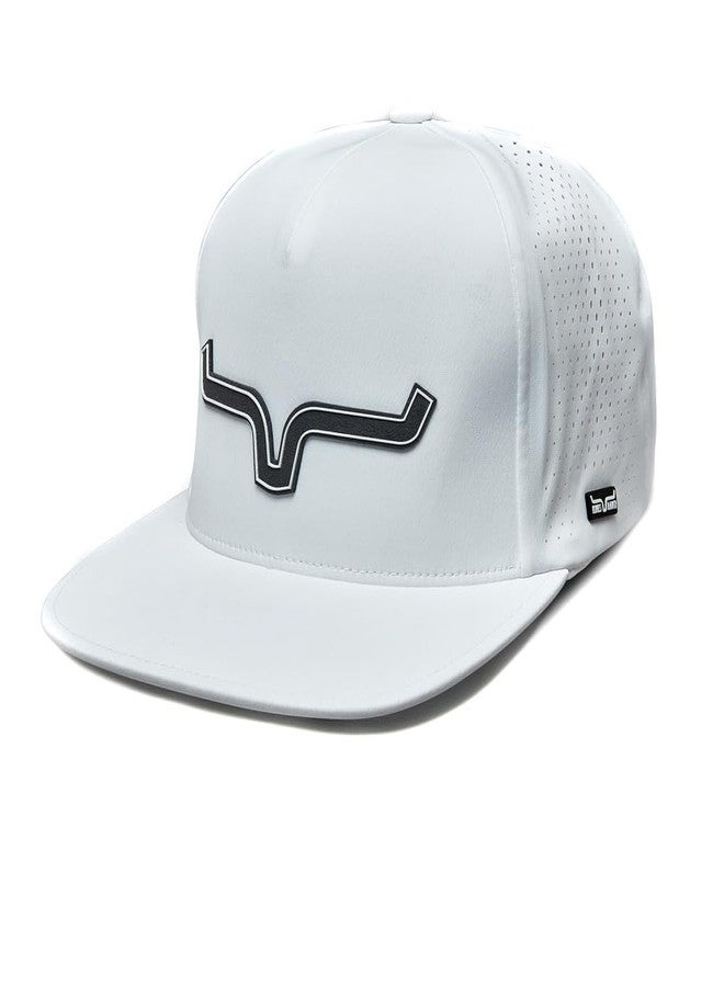 Kimes Ranch Men's Hard Pressed White Cap - Image 1