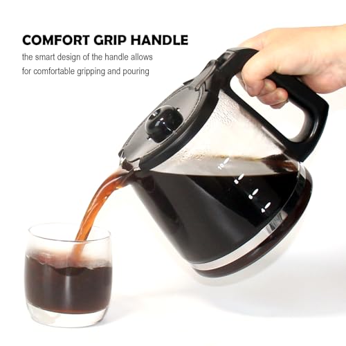 Cestlaive 12-Cup Replacement Glass Coffee Carafe Compatible with Mr. Coffee LMX, TP, MMX, and MSX series coffeemakers - Image 4