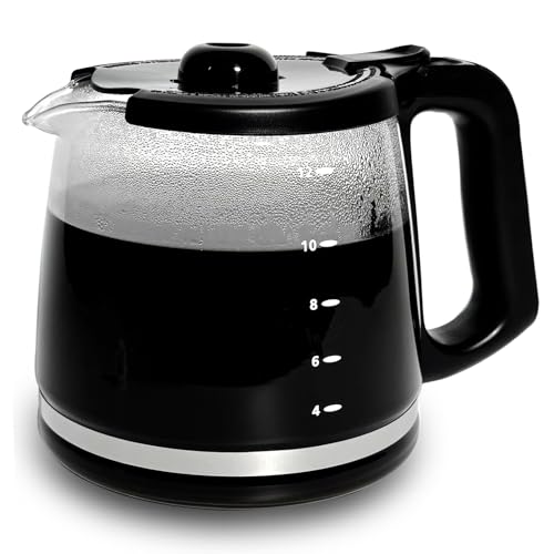 Cestlaive 12-Cup Replacement Glass Coffee Carafe Compatible with Mr. Coffee LMX, TP, MMX, and MSX series coffeemakers - Image 1