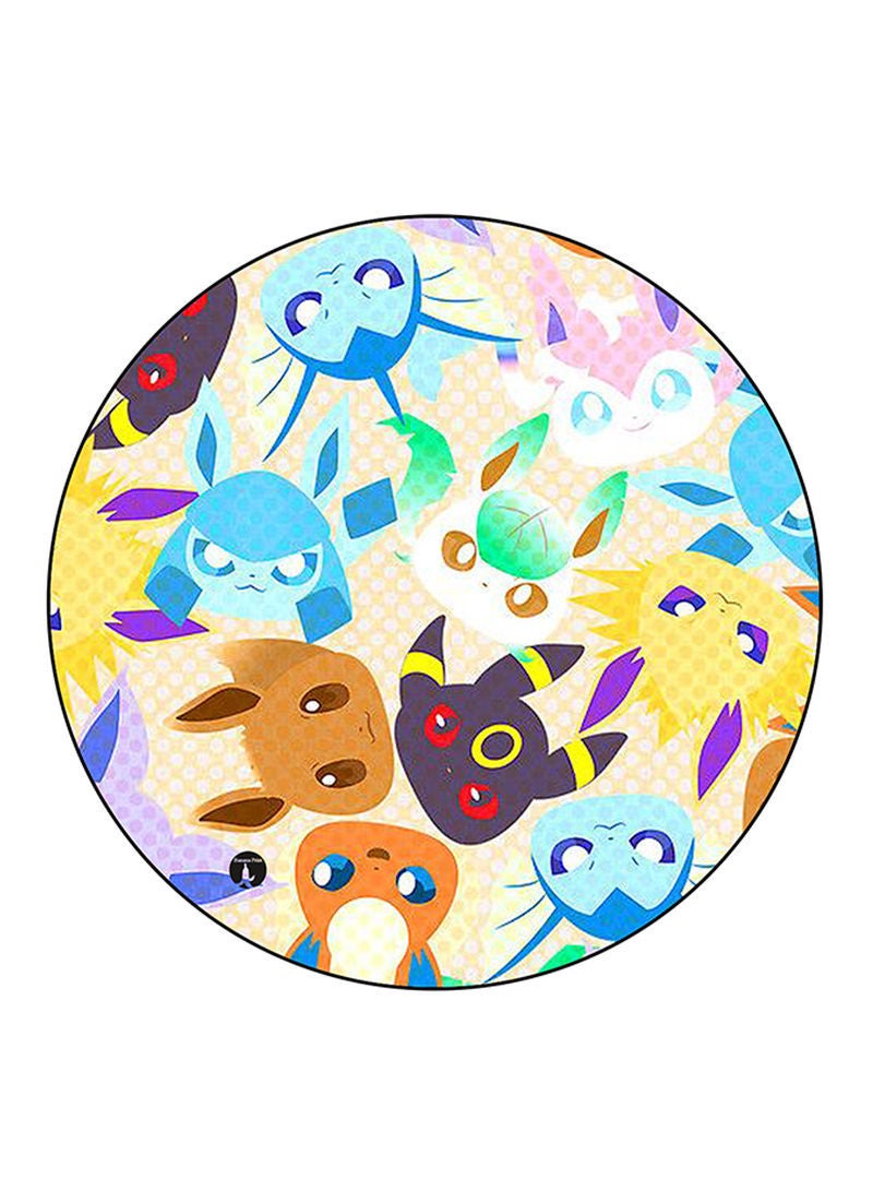 Pokemon Printed Mouse Pad  Multicolour