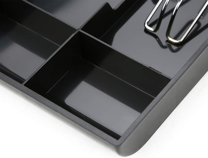 Cash Drawer Register Insert Tray Replacement Cashier Three Box Attractive and Practical Money Organizer for Supermarket and Store (Black) Black - Image 4