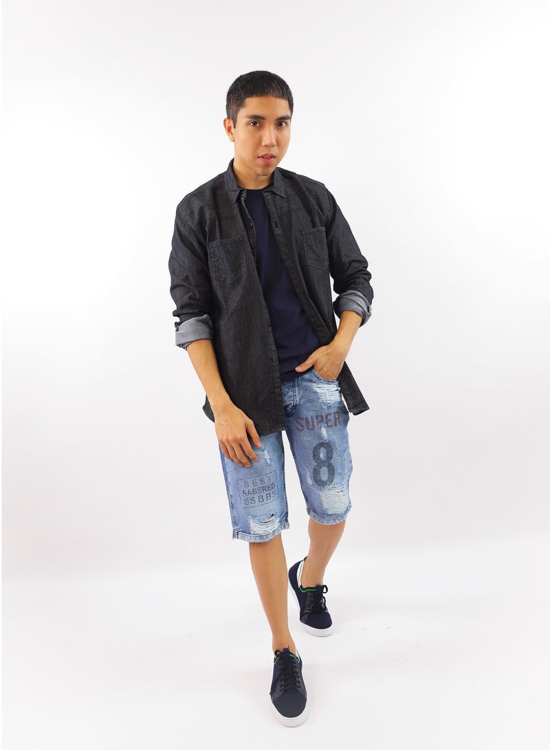 ليفانتينو قميص كاجوال رجالي بقصة ضيفة - Image 3