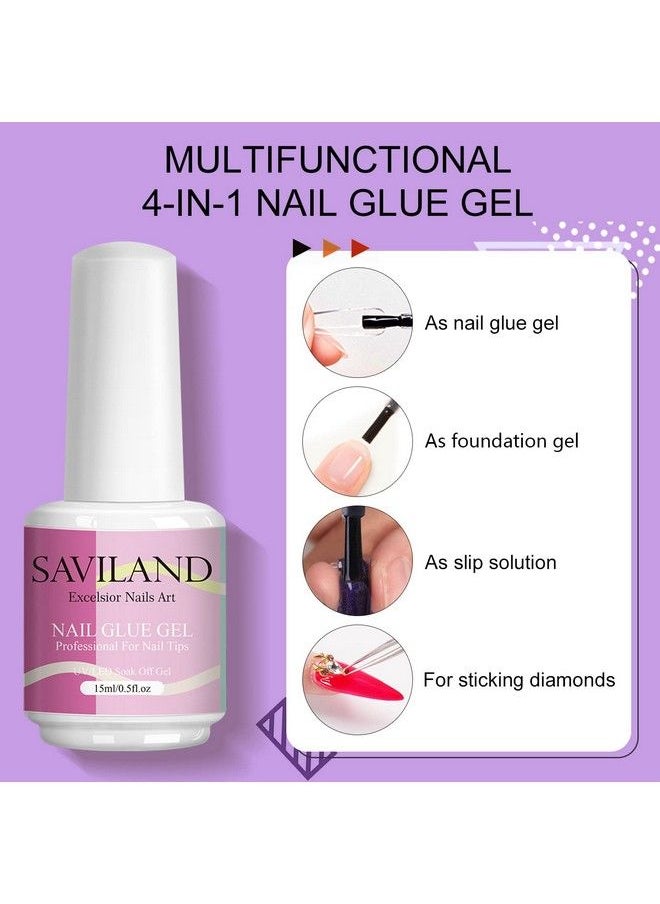 Saviland Nail Tip And Glue Gel Kit  Valentine  - Image 4