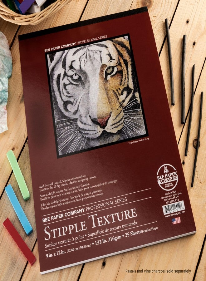 Bee Paper Company Bee Paper - 9"x 12" Stipple Texture Paper Pad, 25 Sheets - Image 2